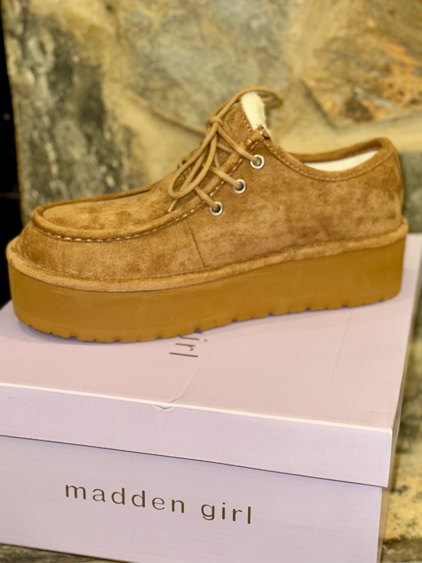 Eager Faux Fur Platform Moccasi