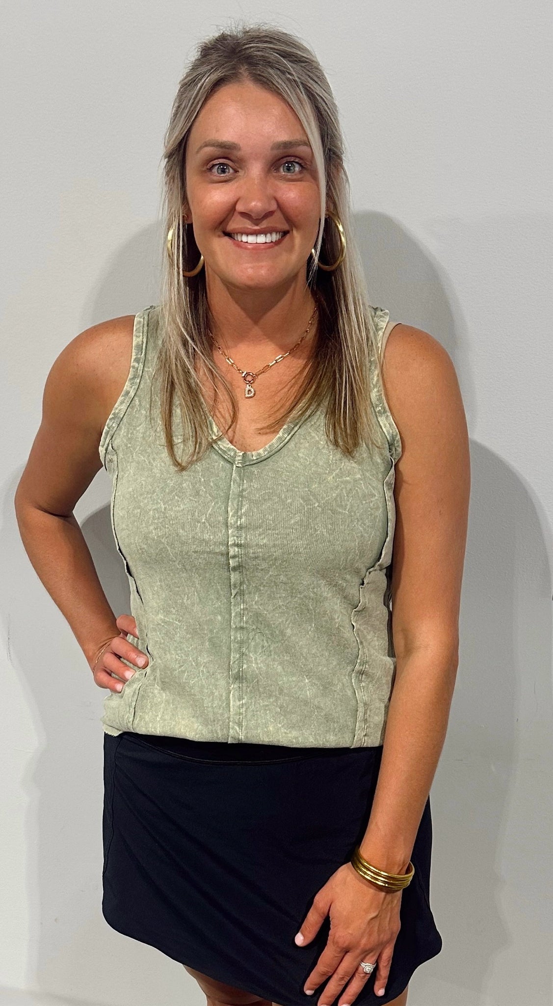 Zenana Raw Edge Tank