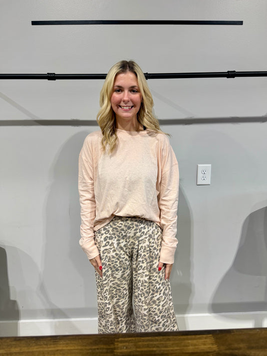 Crew Neck Long Sleeve Tee