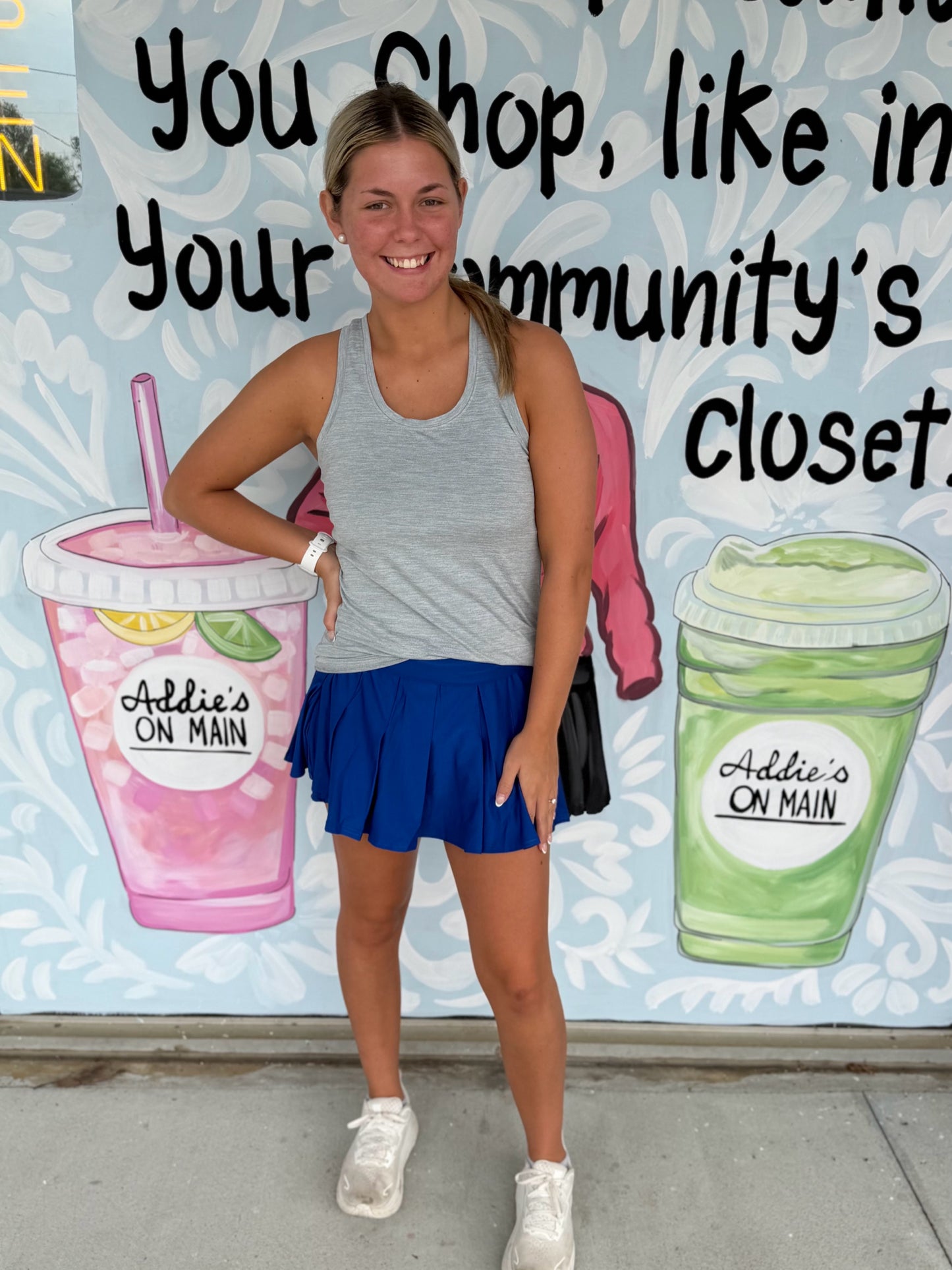 Activewear Pleated Skirt With Short Liner