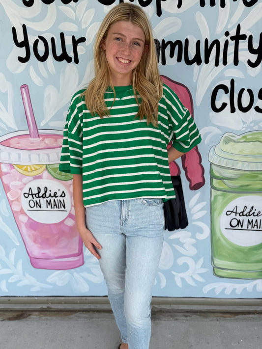 Stripe Casual Comfy Knit Top
